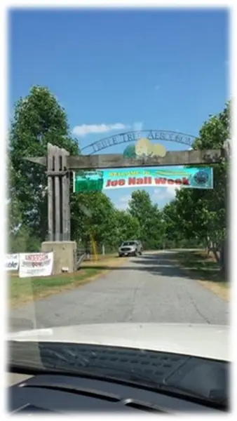 The entry to Triple Tree Aerodrome