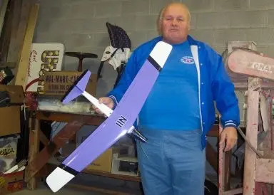 Mike with a 1/2A racer