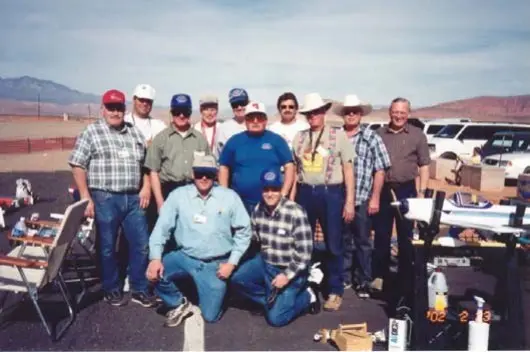 A group shot of most of the Utah Valley Crew that made the short trip to Sunny St. George. left to right in back; Reed Hasson, Jim Bishop, Leonard