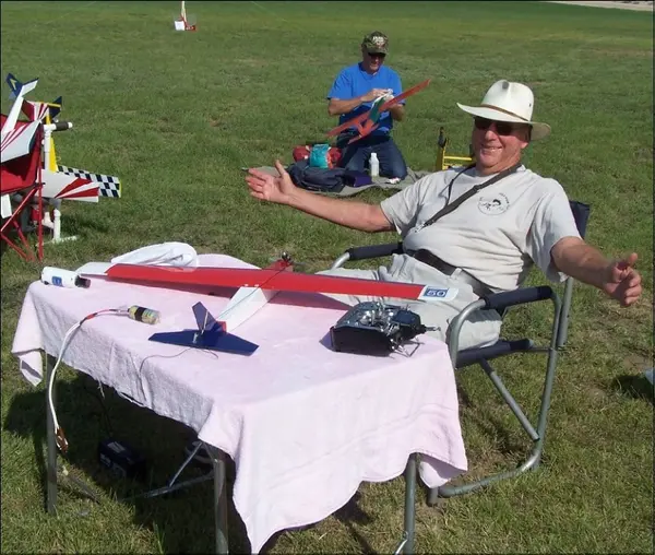 Don Trendler sitting and John Wald in the background.