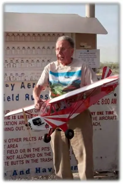 Frank Heiss with Top Flite J3 Cub