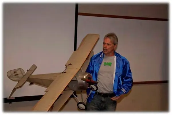 Russ Ross with foam Eagle