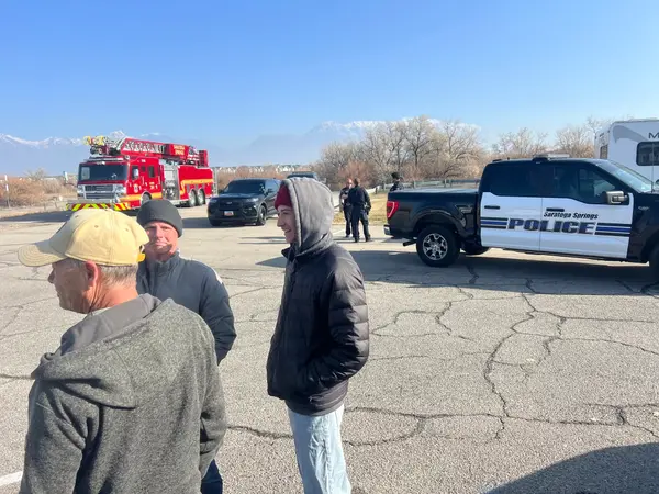 Someone reported a "crashed plane" and the authorities came out to check