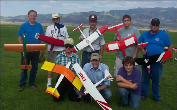 August s Ready Racers in the back l to r; John Wald, Don Trendler, Elwyn Peck, Ben Jensen, Mike Gordon