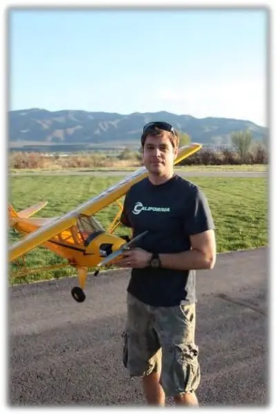 Daryn Barney with a J3 Cub