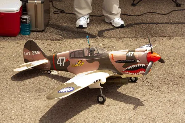 Close-up of the P-40 with FPV camera.