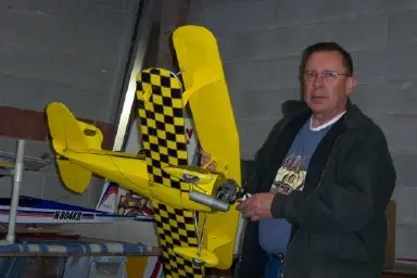 John Sheely with a yellow Great Lakes