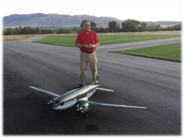 Ken Krutsch – winner with this scratch- built C-47